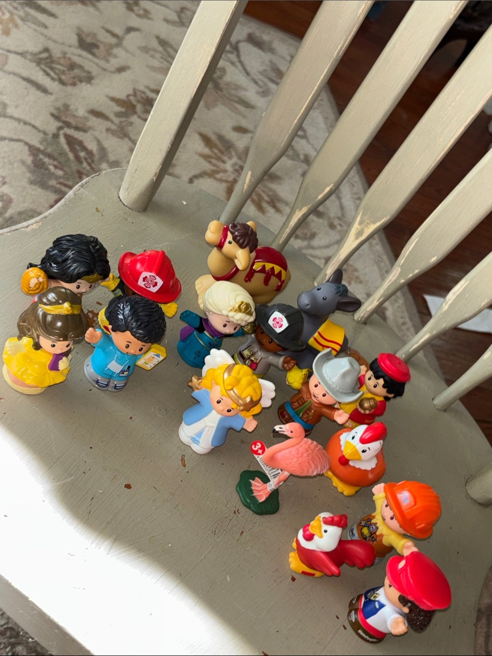 Schleich flamingo  plus fisher price little people bundle  think Christmas